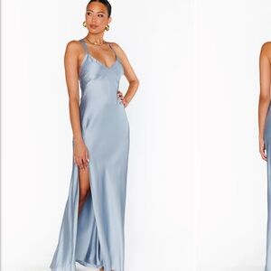 Show Me Your MuMu Light Blue Maxi Dress